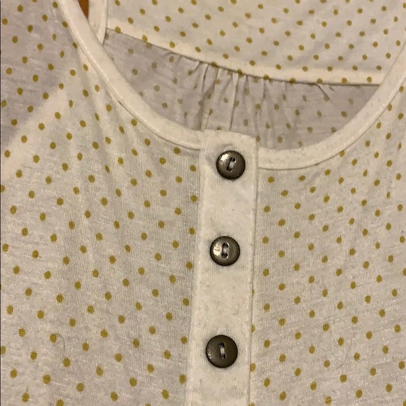 Chloe K Nordstrom Polka Dot Tank with Ruffles Size Large - Picture 2 of 3